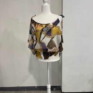 Toska Women's Top with Bold Multicolor Design